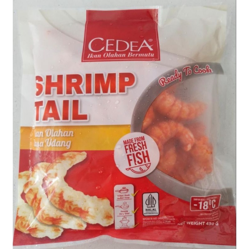 

Cedea Shrimp tail 450 gr olahan ikan udang