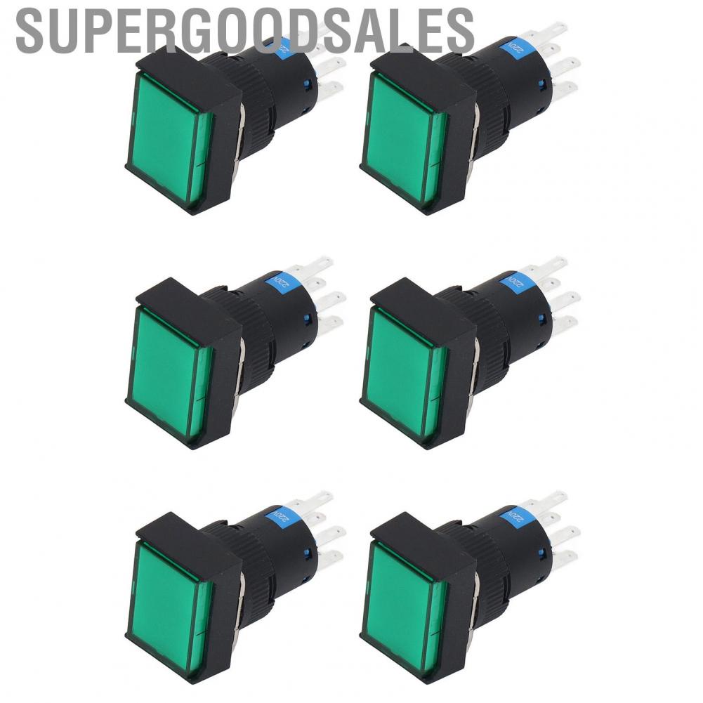 Supergoodsales Pushing Switches  ABS Wide Application Push Button Switch with Light for Equipment