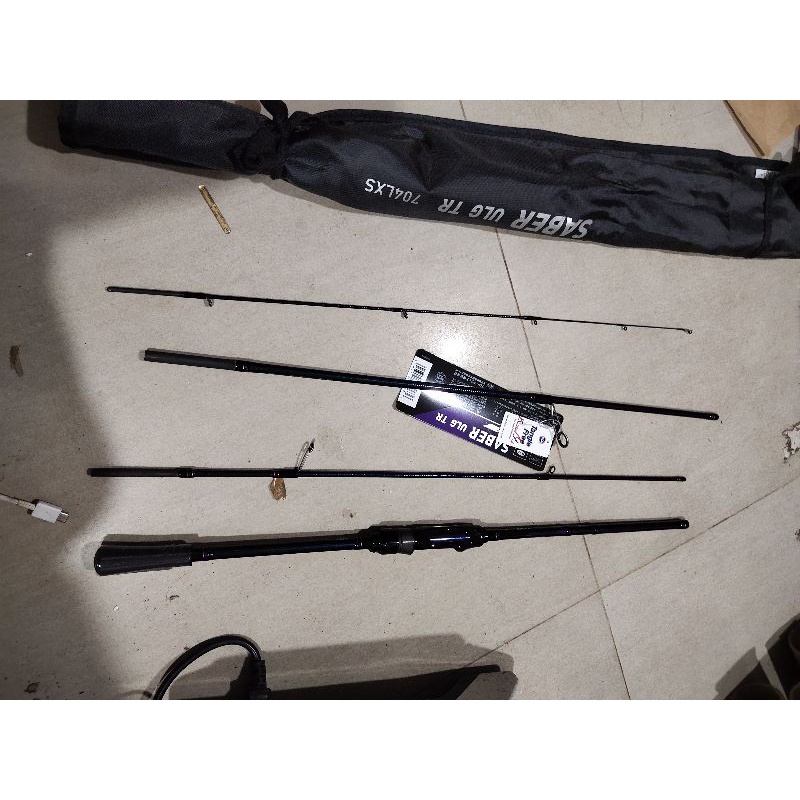 Joran Daiwa Saber 664 Atau 704  joran ultralight sambung 4