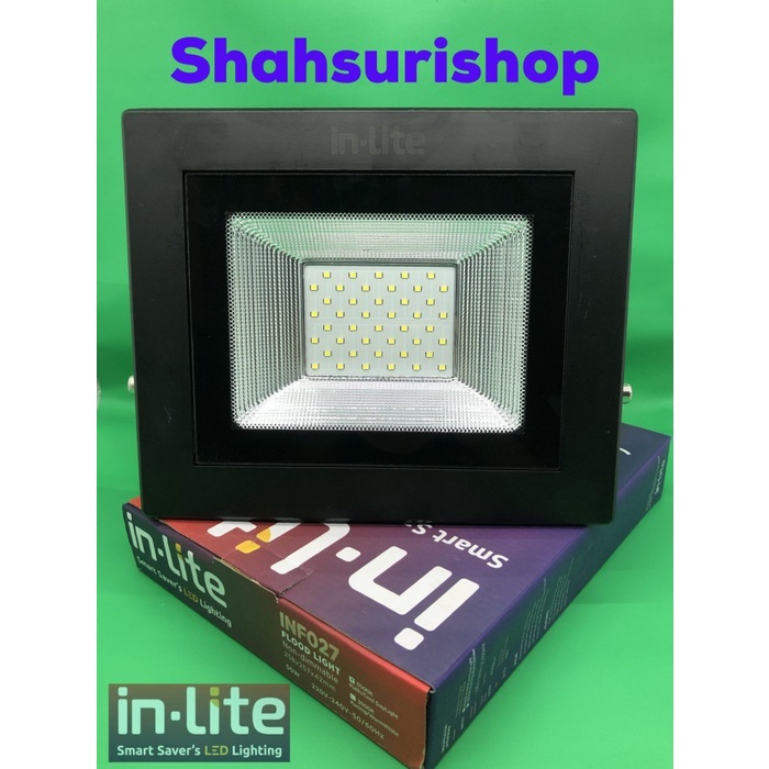 LAMPU SOROT LED INLITE IN-LITE 50W 50 W 50 WATT FLOODLIGHT INF027