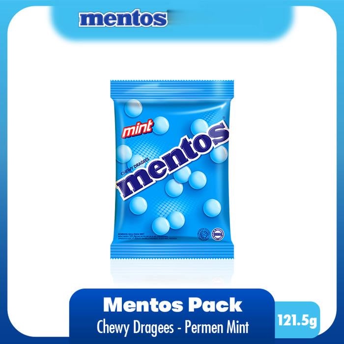 

Mentos Chewy Dragees Mint Pack Permen Kenyal Rasa Mint 50 butir