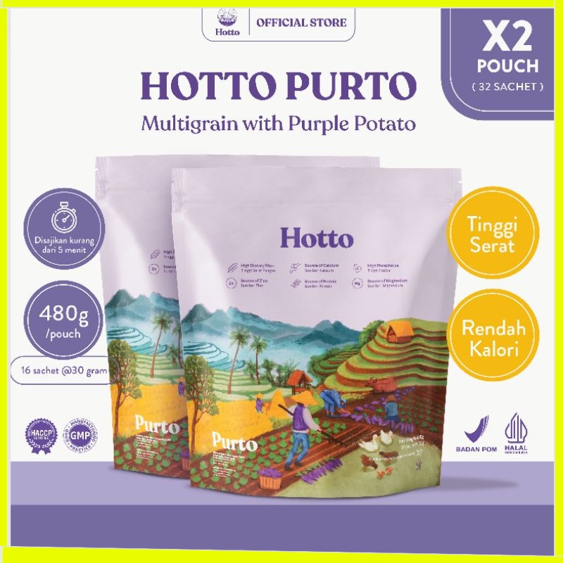 

BUNDLING 2 POUCH !! Hotto Purto Multigrain with Purple Potato (32 Sachet) HOTTOPURTO HOTO HOTOPURTO SUPERFOOD UBI UNGU JAKARTA