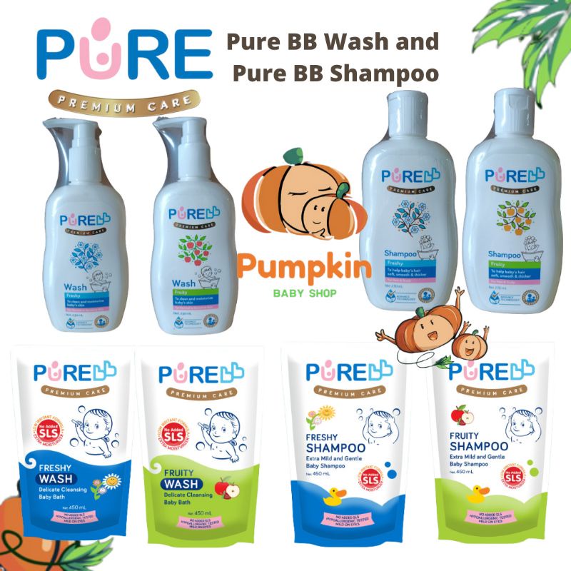 Pure BB Wash 230ml - Pure BB Shampoo 230ml - Pure BB Refill