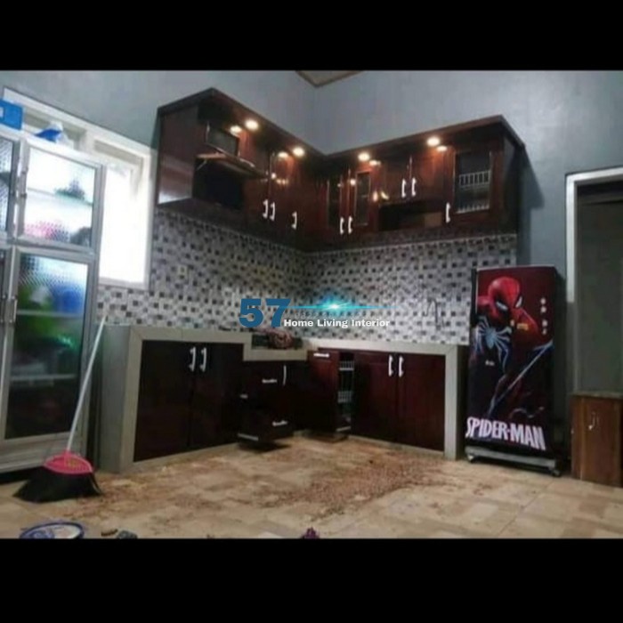 Lemari Kitchen Set Minimalis - Lemari Dapur Bahan Multiplek HPL Duco