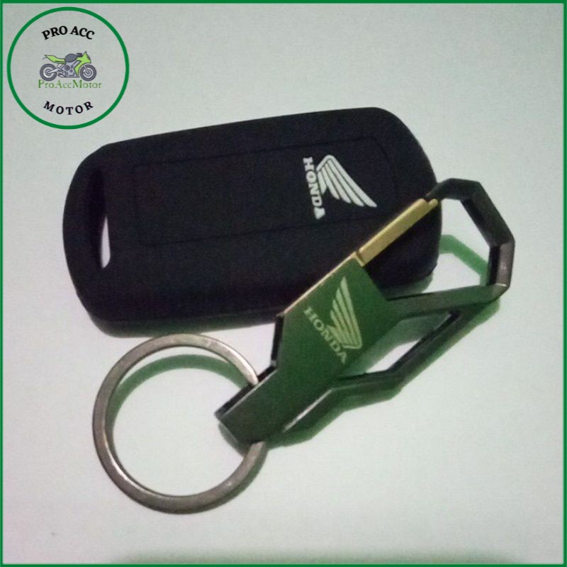 Gantungan Kunci Remote Dan Cover Silikon Remote keyless Honda Vario 150