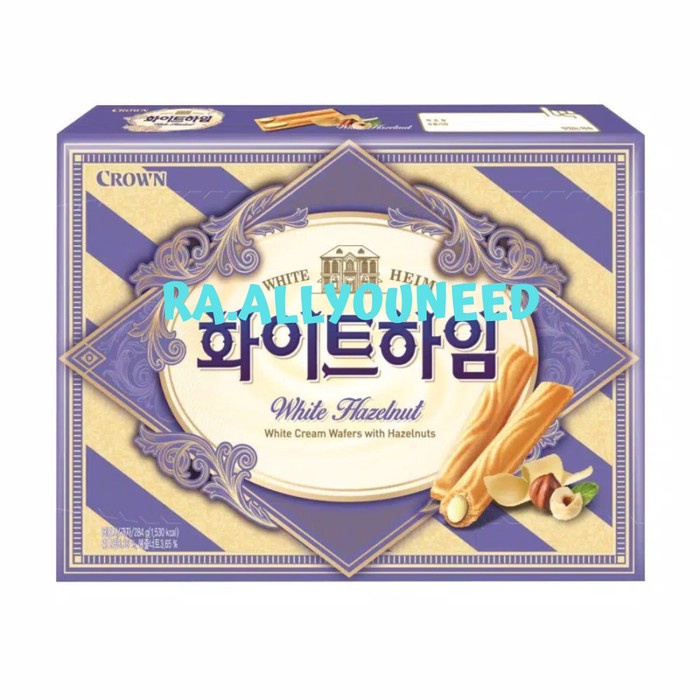 

White Heim Hazelnut/Wafer Isi Krim Susu Vanila Krim Kacang Hazel 47gr