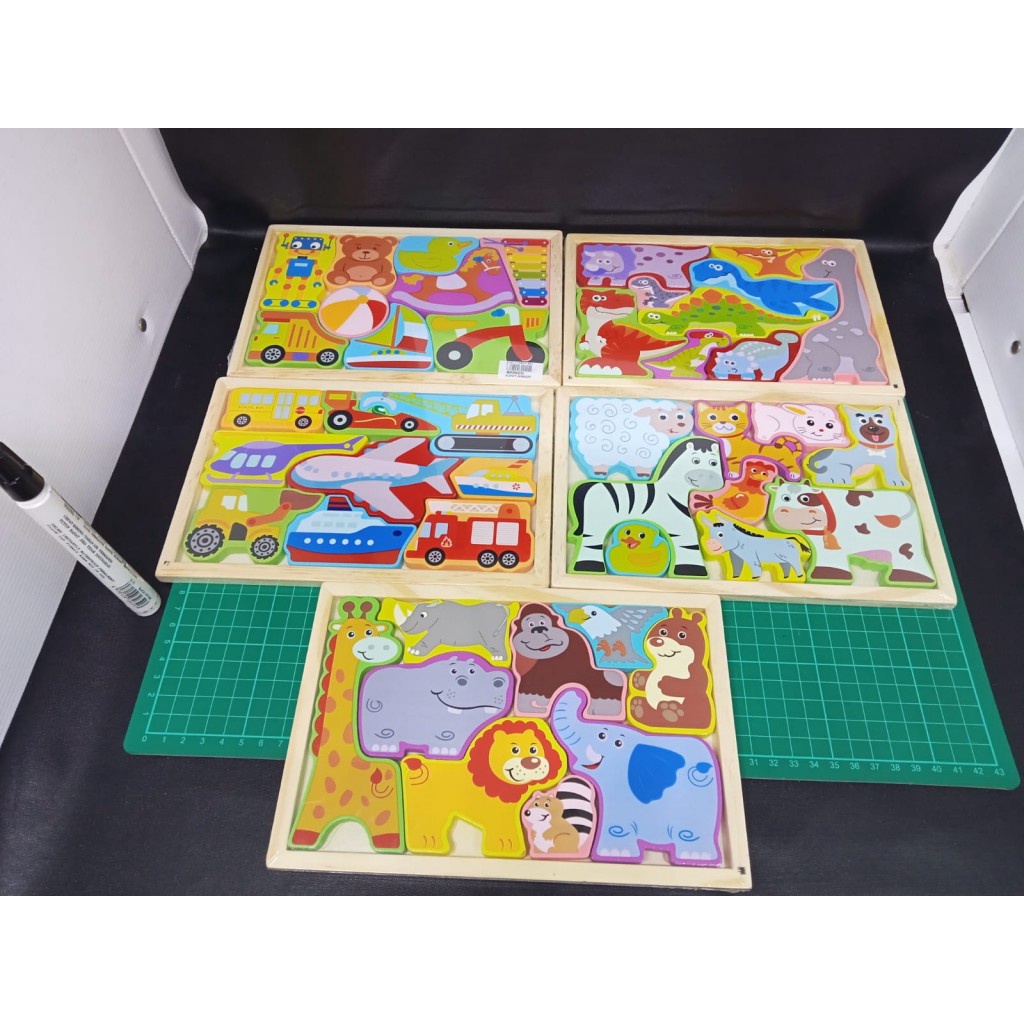 PUZZLE KAYU ANIMAL// BLOCK KAYU ANIMAL// PUZZLE// BLOCK KAYU