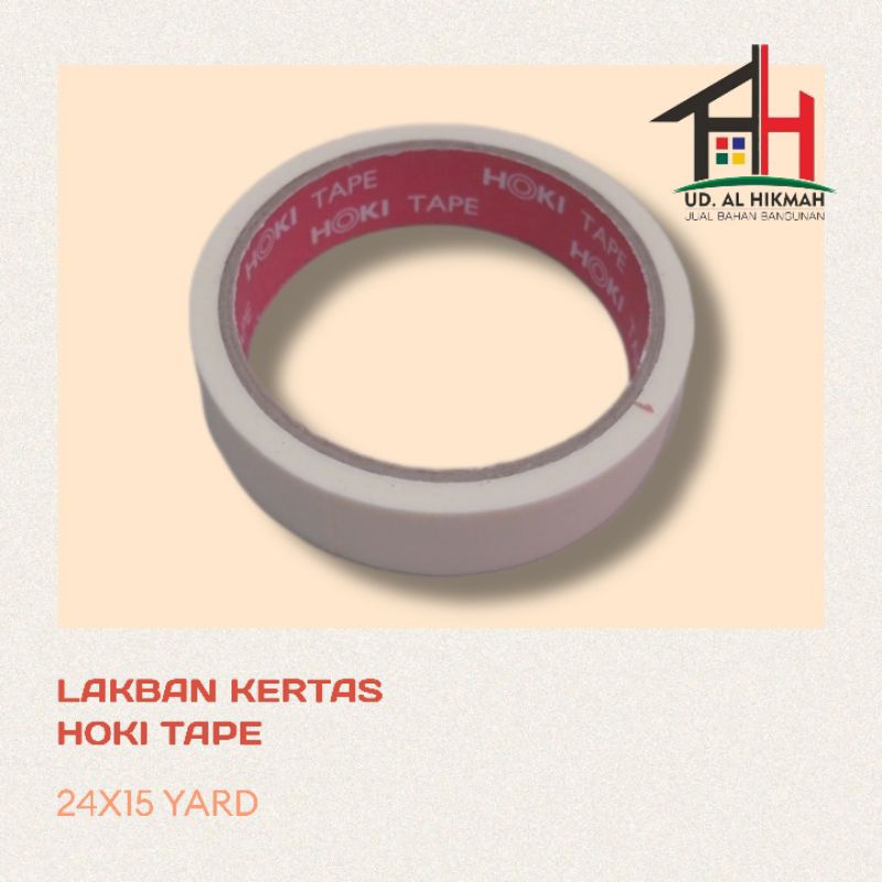 

MUNFA_STORE MASKING TAPE 24 X 15 YARD HOKI - LAKBAN KERTAS HOKI TAPE 24 X 15 YARD