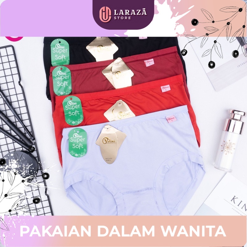 Celana Dalam Wanita Grosir [ 6-12 PCS] Polini Original | CD Wanita Super Soft Quality  | Cd Pakaian 