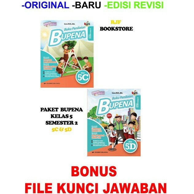 ⭐BARU (DISKON)⭐ PAKET BUPENA (BK. PENILAIAN) 5C&5D/K13N PLUS FILE KUNCI JAWABAN