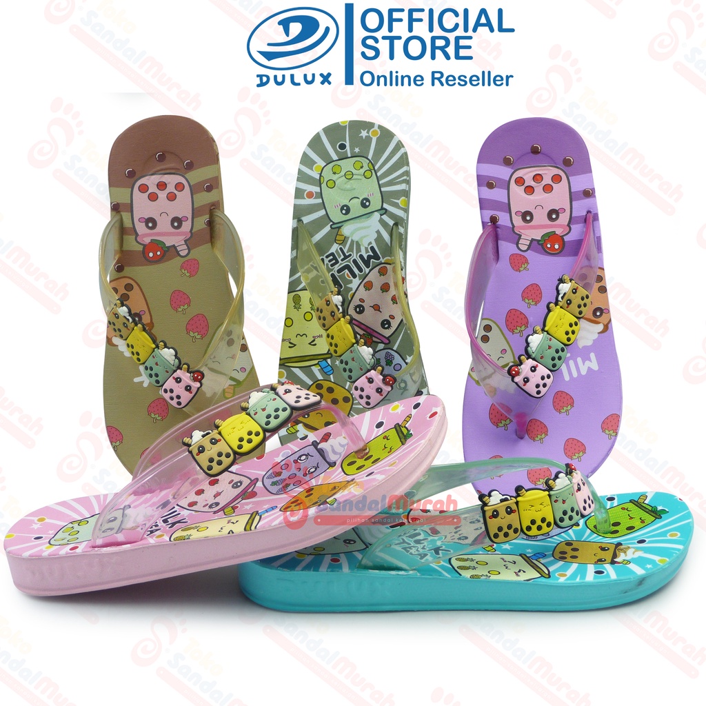 Toko Sendal Murah - Sandal Anak Perempuan Motif Boba Uk 30 - 35 / Sandal Anak Terbaru / Sandal Anak 
