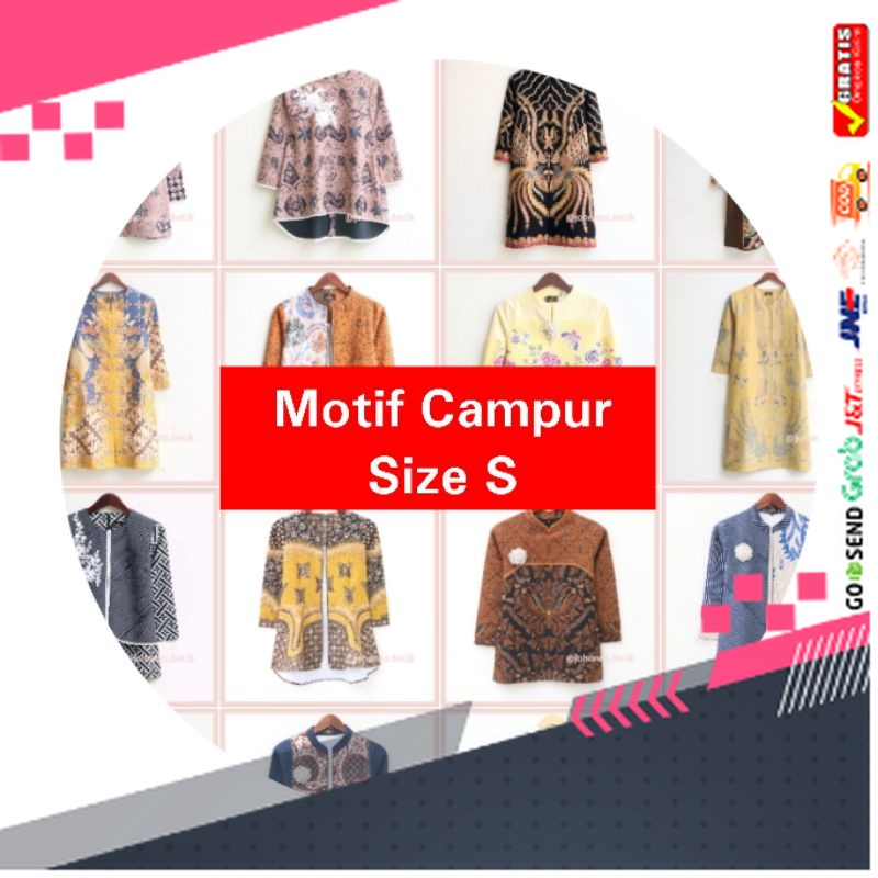 BATIK STYLE JAWA KEREN TERLARIS /JOHANNA BATIK - Mix Motif Campuran Size S Ld 92
