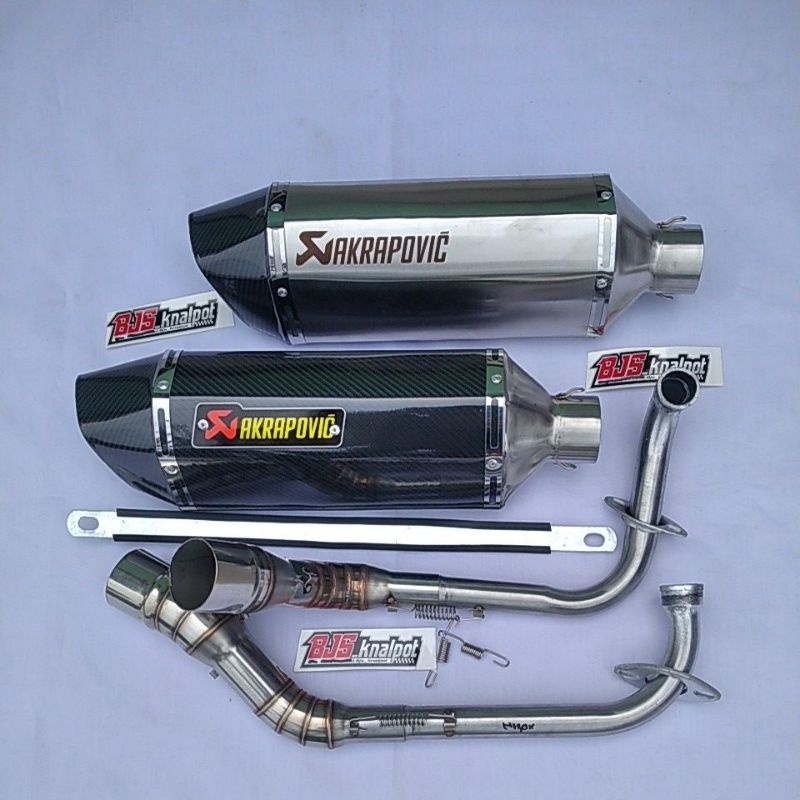 Knalpot racing akrapovic layang nmax old new Vario 110 125 150 vario new 160 aerox old connected Bea
