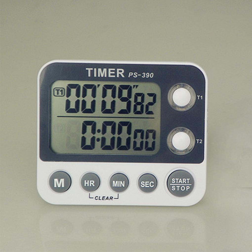 Timer Digital Kitchen Gadget Layar LCD Profesional 3tingkat Volume Alat Hitung Counter Kecil Perlengkapan Rumah