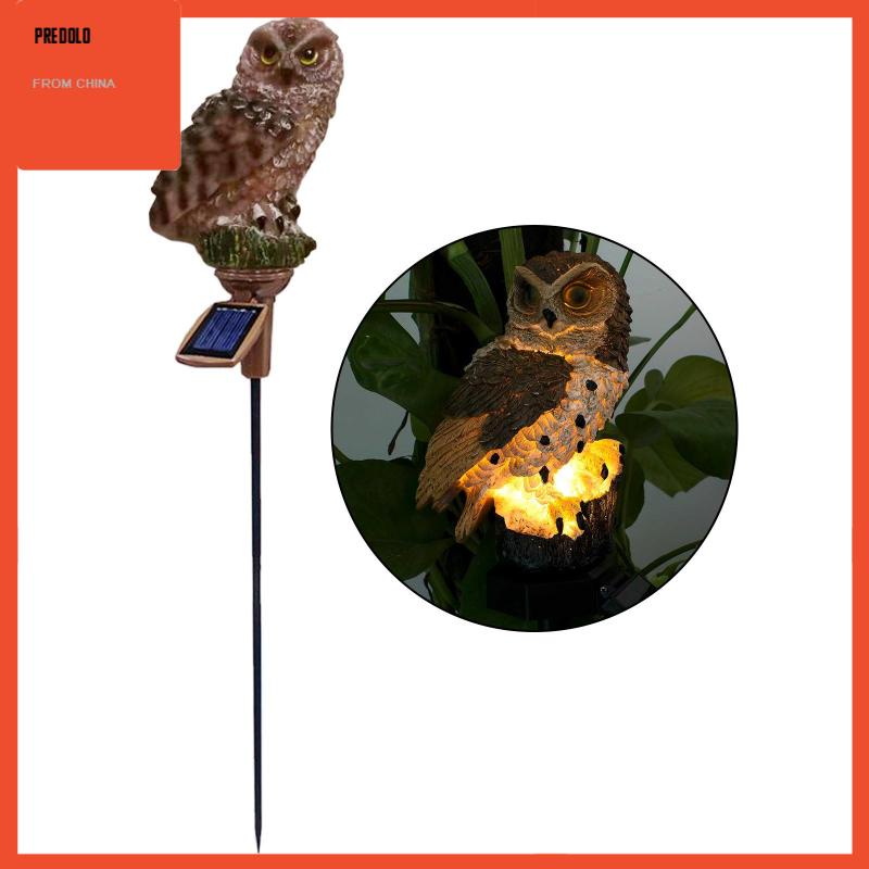 [Predolo] Owl Taman Lampu Tenaga Surya Outdoor LED Dekorasi Landscape Light Rumah Tangga