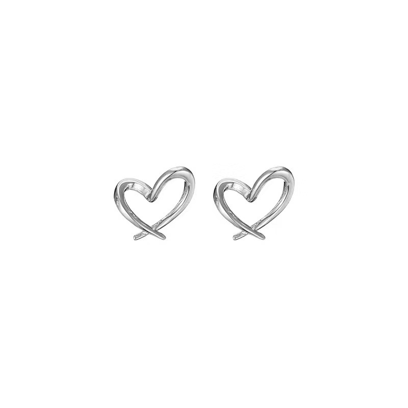Anting Cinta Temperamen Baru Desain Niche Perempuan Anting Rasa Anting Serbaguna Harian Halo Perhiasan Gadis