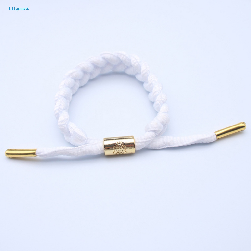 Lilyscent Aksesoris Fashion Anyaman Gelang Untuk Pesta Adjustable Braided Reflektif Gelang Motif Singa