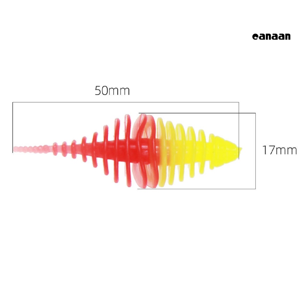 Cnn-10pcs Ramah Lingkungan PVC 5 cm Umpan Buatan Bionic Fake Lure Fishing Tackle Gear