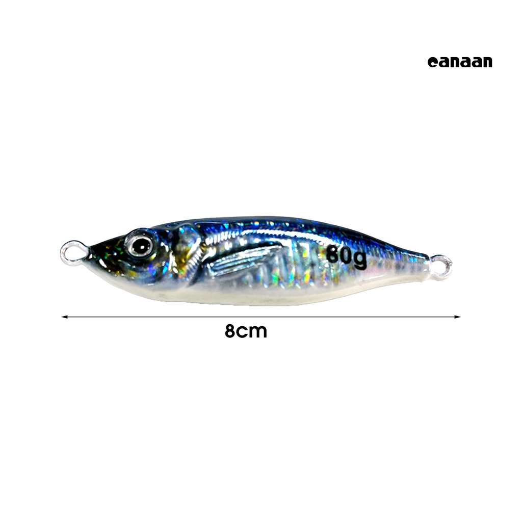 Cnn-80g/8cm Umpan Ikan Umpan Mirip Hidup Menggoda Cetak 3D Hidup Laser Bentuk S Logam Keras Umpan Buatan Untuk Angling