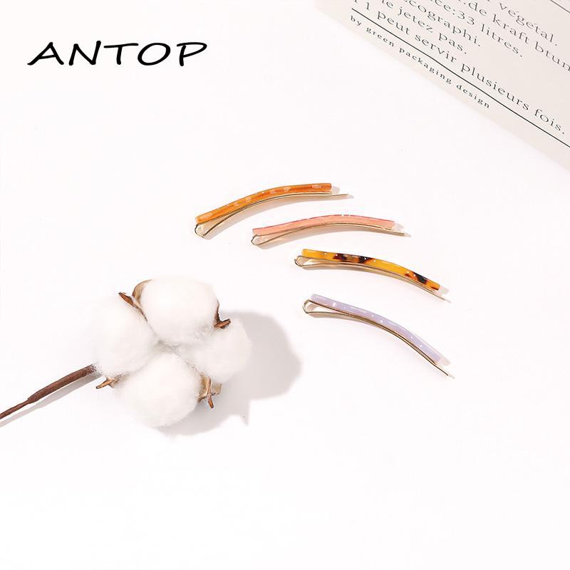 [Antop Termurah] Asetat Alloy Bobby Pin Wavy Poni Klip Samping Jepit Rambut Simple Serbaguna