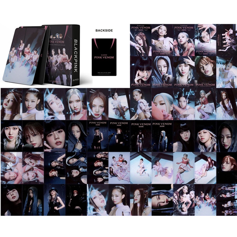 55pcs/box Kpop Blackpink Album BORNPINK Photocards JISOO JENNIE LISA SUGA V JIN Karakter Foto Koleksi LOMO Card Set Blackpink