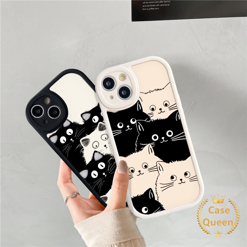 Cute Funny Cat Casing Infinix Hot 11s 9 10T 10 11 10s Play Hot 10 Lite Infinix Note 8 Smart 5 6 Cartoon Soft Tpu Phone Cover