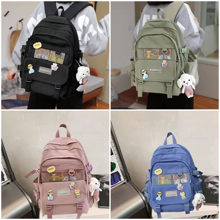 JT18280 BQ3441 CR7852 LT2097 EL4255 GT1976 Tas Ransel Fashion Wanita Cantik Import Gantungan Boneka
