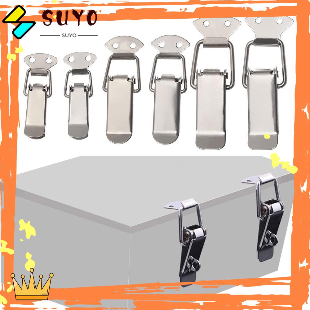 Suyo 1PC Pengait Pintu Jendela Spring Hardware Aksesoris Bagasi Stainless Steel