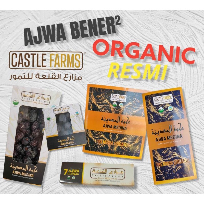 

kurma ajwa organik castle farm premium
