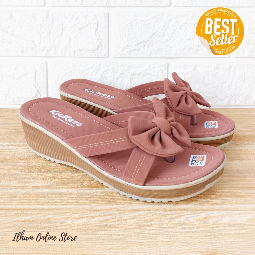 Sandal Wanita Ninndy Pita Size 26-40 Coklat