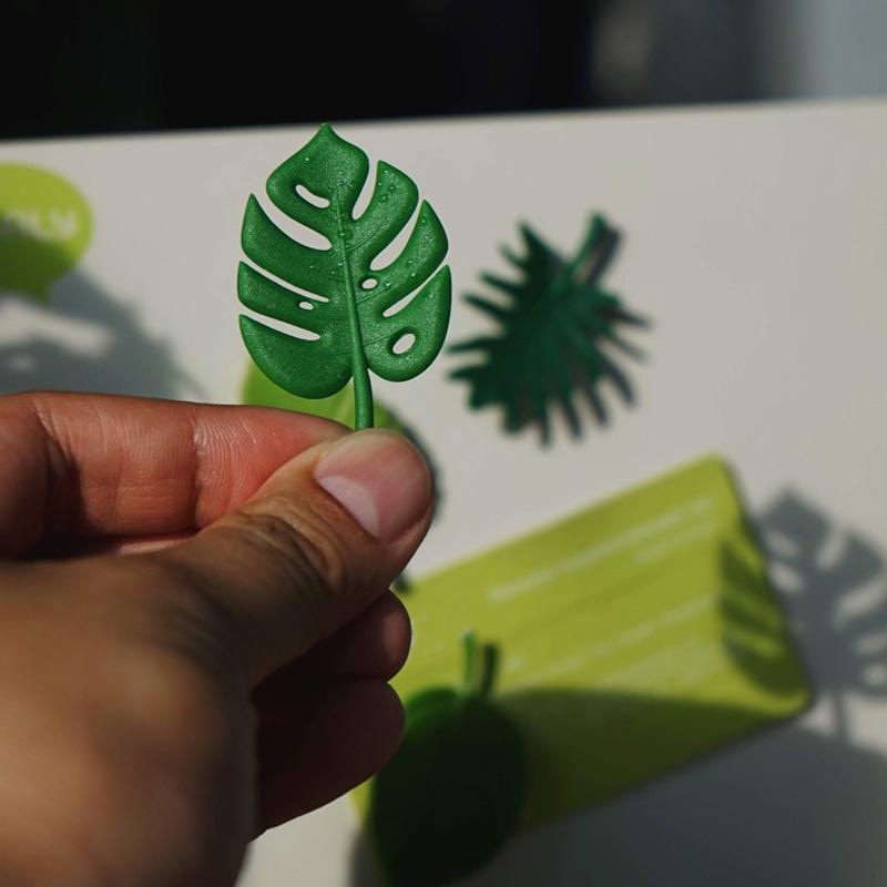 Stiker Kulkas Dekorasi Rumah Daun Mini Kitchen Gadget Green LeafFridge Hiasan Dapur Aksesoris Magnet Untuk Dekorasi Kulkas Dapur 4pcs Magnet Kulkas Tanaman