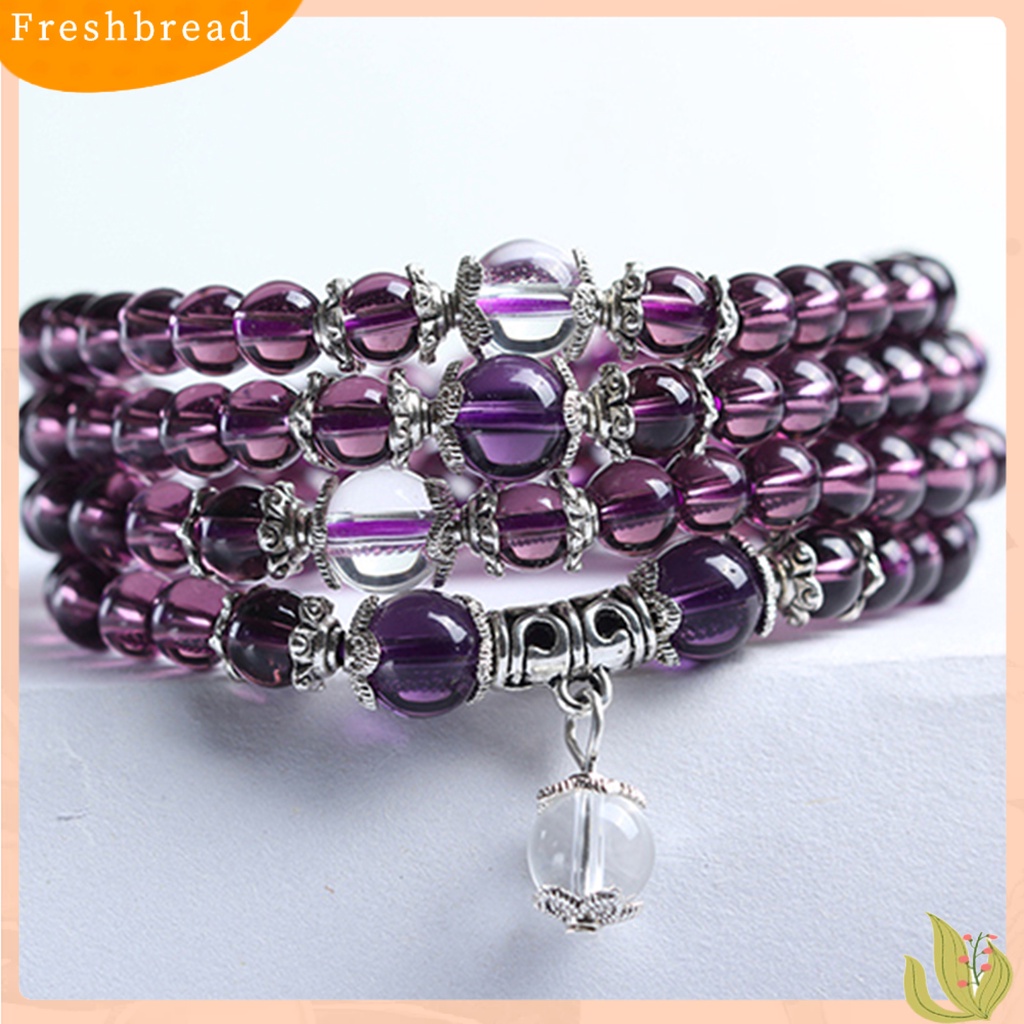 &lt; Freshbread &gt; Women Bracelet Stylish Clear Beads Gelang Rantai Wanita Kristal Imitasi Untuk Kehidupan Sehari-Hari