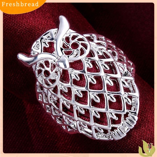 &lt; Freshbread &gt; Fashion Wanita Burung Hantu Berongga Jari Cincin Cukup Lucu Fashion Aksesoris Hadiah