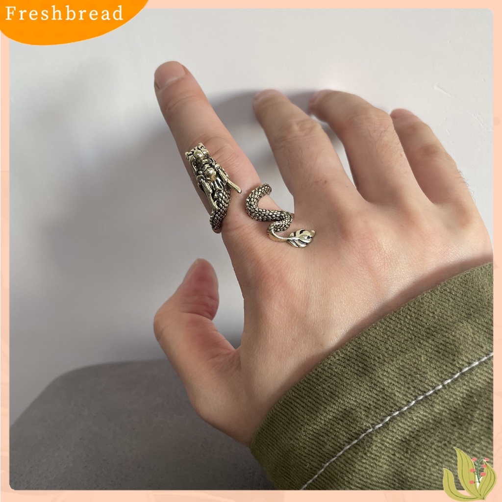 &lt; Freshbread &gt; Membuka Mulut Grip Indah Pemegang Cincin Adjustable Mendominasi Naga Jari Cincin Perhiasan Aksesori