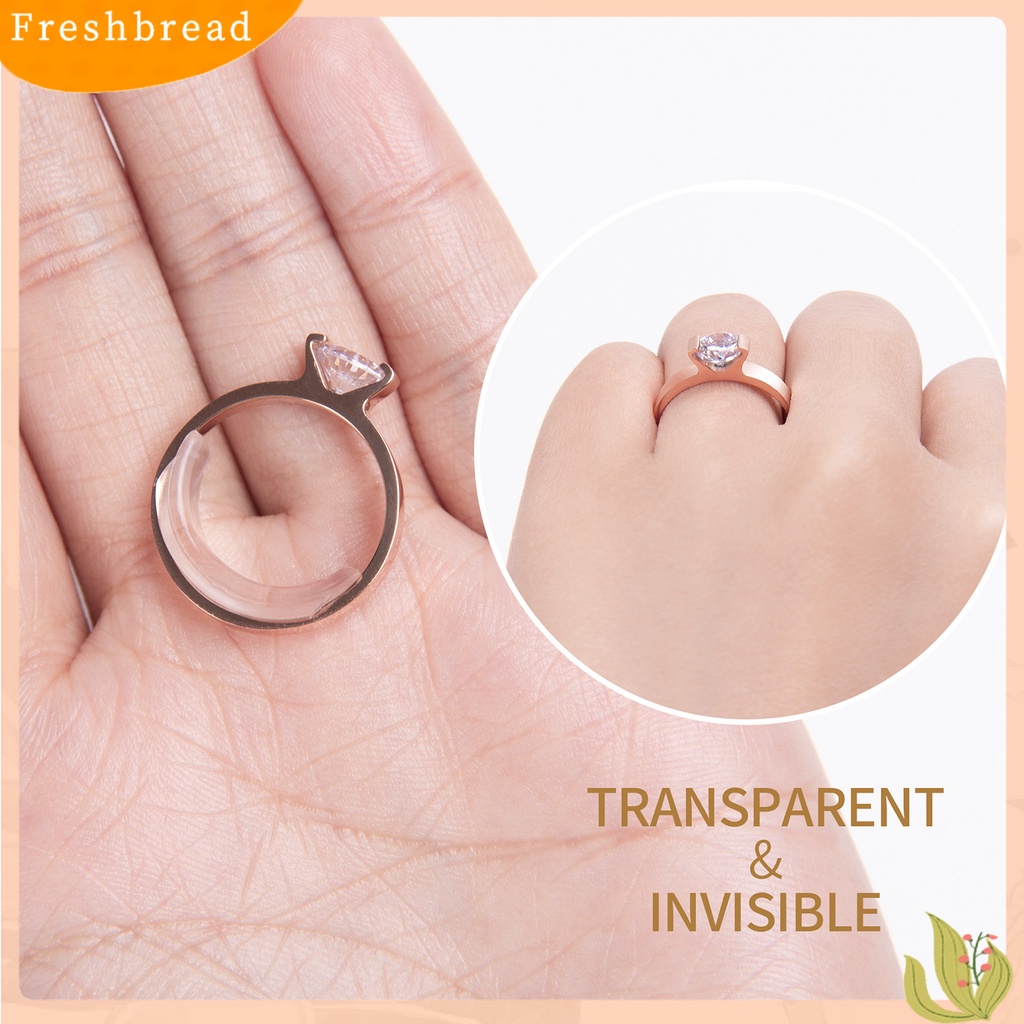 &lt; Freshbread &gt; 8Pcs Pengganjal Ukuran Cincin Transparan Pengecil Perhiasan Spacer Adjustment Cushion