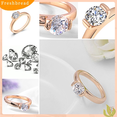 &lt; Freshbread &gt; Fashion Wanita Paduan Band Berlian Imitasi Dekorasi Jari Cincin Perhiasan Charms Hadiah