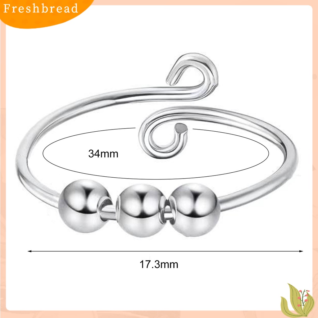 &lt; Freshbread &gt; 5Pcs Manik-Manik Kaca Spiral Coil Tunggal Tembaga Berputar Anti-Stres Pembukaan Fidget Rings Untuk Kehidupan Sehari-Hari