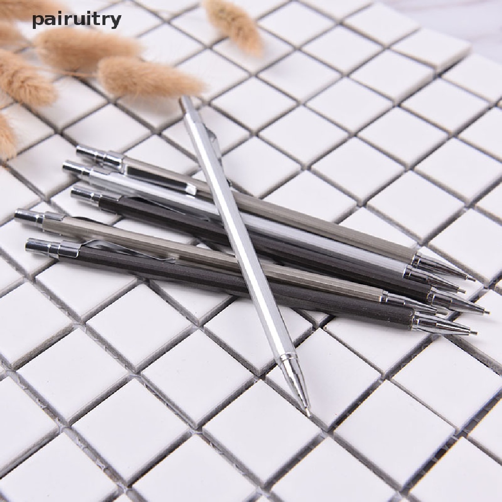 Pensil Otomatis Mekanik Metal PRT 0.5/0.7mm Untuk Gambar Wrig Sekolah Supplie PRT