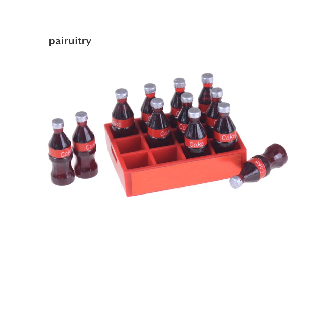 Prt 13pcs/set 1: 12mini Coke Tray Model Mainan Rumah Boneka Miniatur Mainan Boneka Minuman Mainan PRT