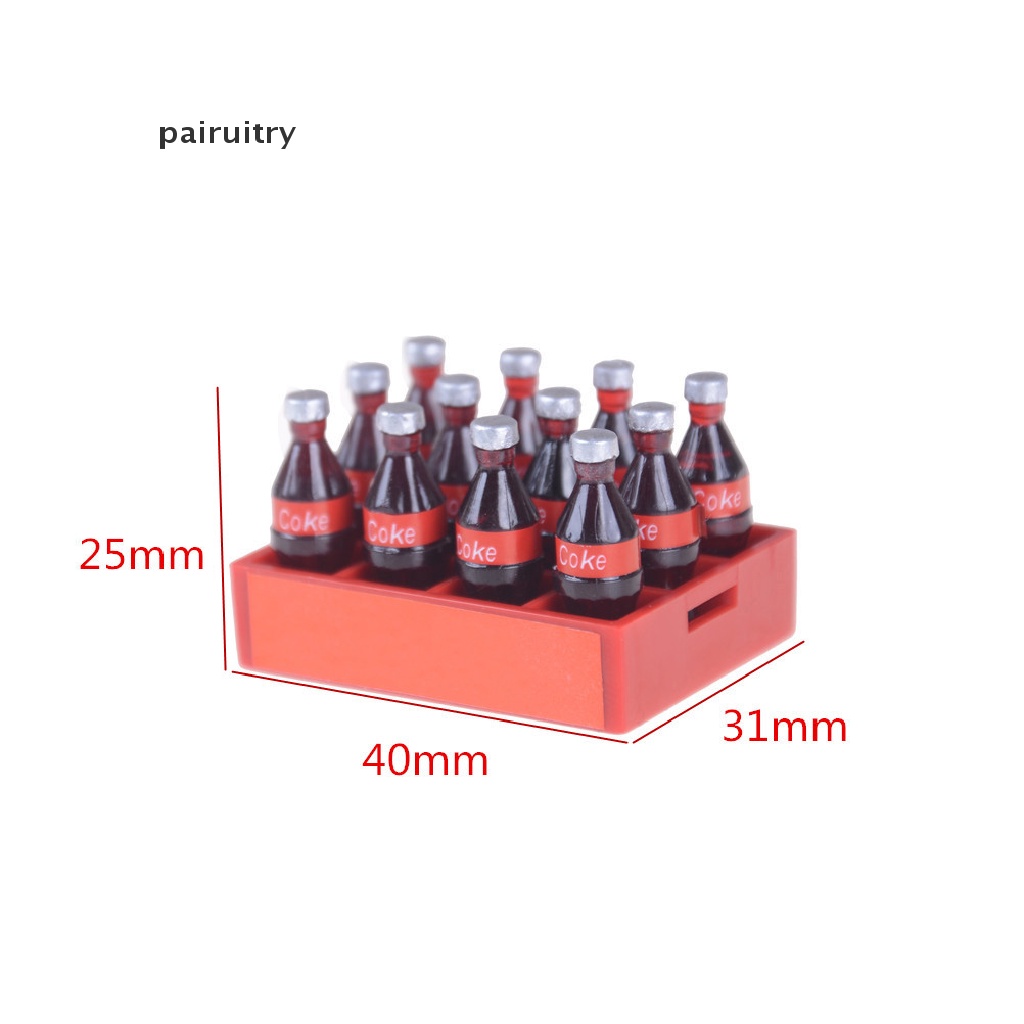 Prt 13pcs/set 1: 12mini Coke Tray Model Mainan Rumah Boneka Miniatur Mainan Boneka Minuman Mainan PRT