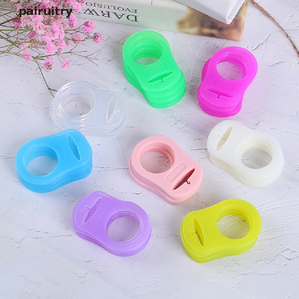 Prt 5Pcs/pack Baby Dummy Dot Holder Klip Adapter Untuk Ring Silikon Tombol PRT