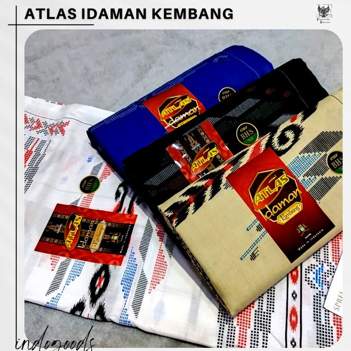 Sarung Atlas Idaman Kembang [GROSIR/ECER MURAH] (N5K2) Jumbo Promo Sajadah Turki Medium Sajadah Lipa