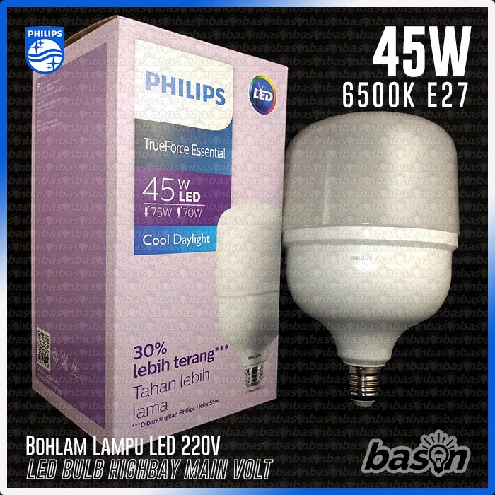 PHILIPS TrueForce Essential 45W E27 LED Bulb Highbay - Cahaya Putih