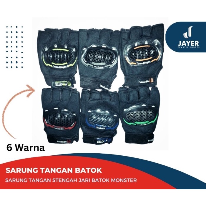 Sarung tangan Motor  / sarung tangan Batok  motor Half Finger