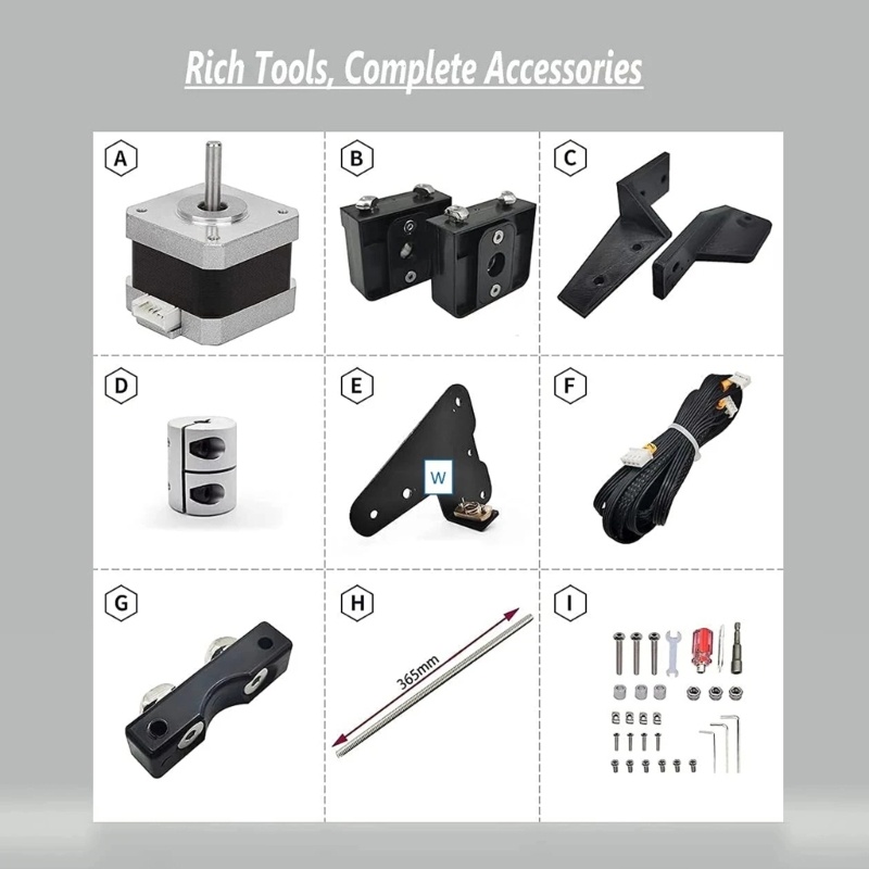 Zzz Kit Peningkatan Z-Axis Ganda Tahan Lama Untuk Ender-3 Ender-3S Ender-3 Pro 3D Printer Metal 42-34Stepper Motor Skrup