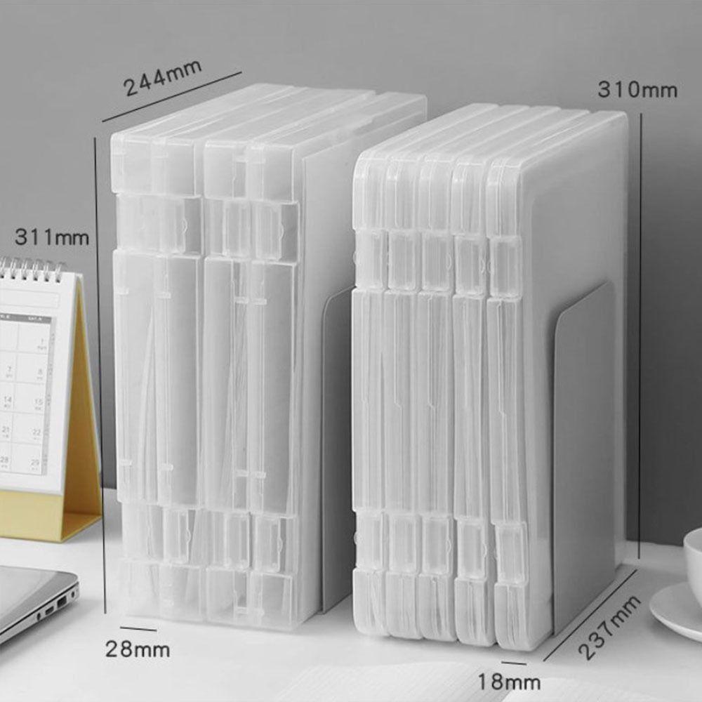 Lanfy Kotak Penyimpanan Sertifikat Portable Multifungsi Desk Organizer Alat Tulis Siswa Arsip Akad Kertas Organizer A4 File Organizer Box