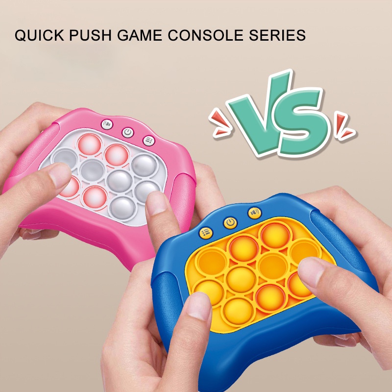 Mainan Montessori Quick Push Bubbles Game Console Whack-a-mole Fidget Toys Finger Sensory Antistress Untuk Anak-Anak Training Game