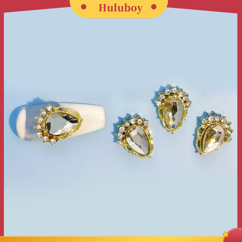 {In Stock} 10Pcs Ornamen Manicure Shiny Efek Visual Kreatif Bentuk Desain Berlian Imitasi Berkilau Hias Alloy 3D DIY Nail Art Perhiasan Manicure Ornaments Untuk Salon Kuku