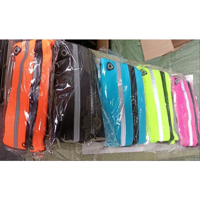 TAS IKAT PINGGANG Olahraga Lari Sepeda Sporty Running Belt Bag Jogging Simple &amp; Safety Multifungsi Tas Pinggang