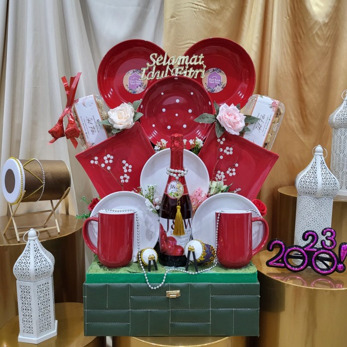 

Paket Dekorasi Lebaran Idul Fitri Hampers Parcel Hadiah Kue Kering 032 - A